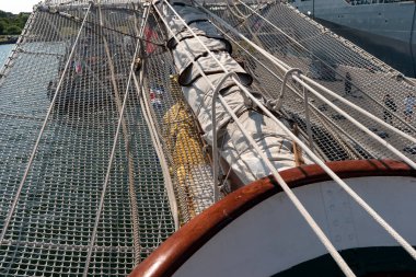 Kiel, Almanya - 22 Haziran 2019: Kieler Woche 2019 sırasında 