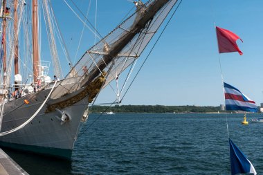 Kiel, Almanya - 22 Haziran 2019: Kieler Woche 2019 sırasında 