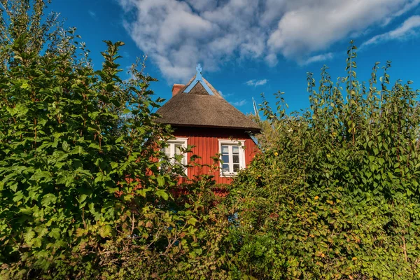 Hus i Ahrenshoop på Darss i Tyskland - Stock-foto