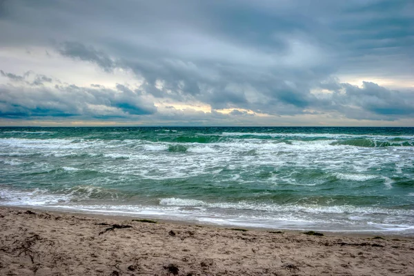 Costa del Mar Baltico vicino Ahrenshoop in Germania — Foto Stock