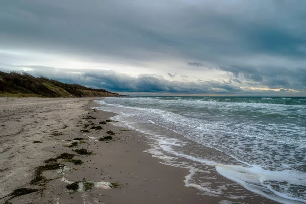 Costa del Mar Baltico vicino Ahrenshoop in Germania — Foto Stock