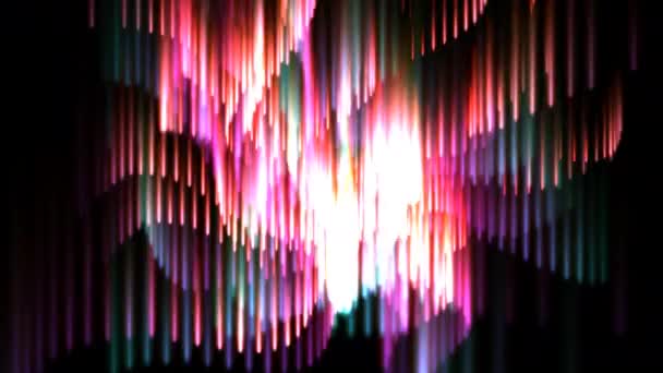 移动灯的数字粒子动画 — 图库视频影像