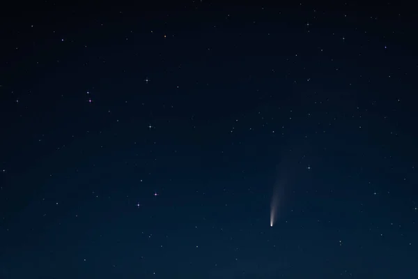 Комета 2020 Neowise Нічному Небі Над Кілем Німеччині — стокове фото