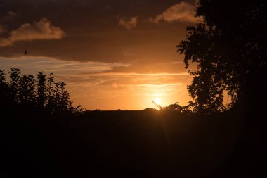 Almanya 'da, Fischland' da gün doğumu