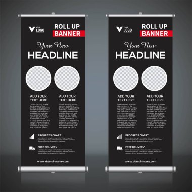 Afiş tasarım şablonu, dikey, arka plan, rulo Çek tasarım, modern x-banner, dikdörtgen boyutu.. 