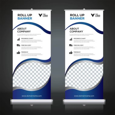 Afiş tasarım şablonu, dikey, arka plan, rulo Çek tasarım, modern x-banner, dikdörtgen boyutu.. 