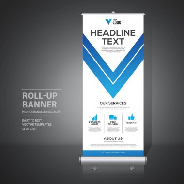 Afiş tasarım şablonu, dikey, arka plan, rulo Çek tasarım, modern x-banner, dikdörtgen boyutu.. 