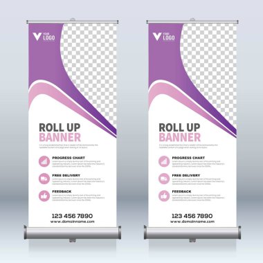 Afiş tasarım şablonu, dikey, arka plan, rulo Çek tasarım, modern x-banner, dikdörtgen boyutu.. 