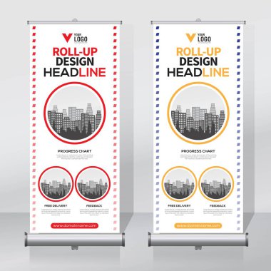 Afiş tasarım şablonu, dikey, arka plan, rulo Çek tasarım, modern x-banner, dikdörtgen boyutu.. 