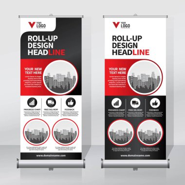 Afiş tasarım şablonu, dikey, arka plan, rulo Çek tasarım, modern x-banner, dikdörtgen boyutu.. 