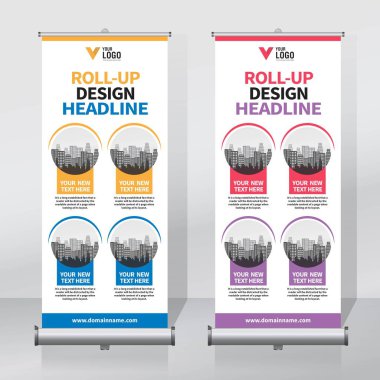 Afiş tasarım şablonu, dikey, arka plan, rulo Çek tasarım, modern x-banner, dikdörtgen boyutu.. 