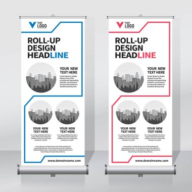 Afiş tasarım şablonu, dikey, arka plan, rulo Çek tasarım, modern x-banner, dikdörtgen boyutu.. 