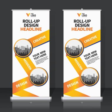 Afiş tasarım şablonu, dikey, arka plan, rulo Çek tasarım, modern x-banner, dikdörtgen boyutu.. 