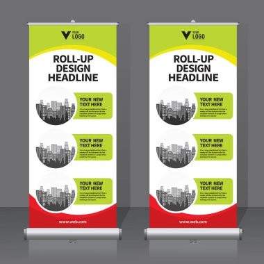 Afiş tasarım şablonu, dikey, arka plan, rulo Çek tasarım, modern x-banner, dikdörtgen boyutu.. 