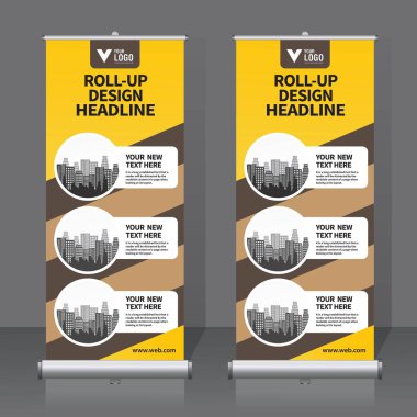 Afiş tasarım şablonu, dikey, arka plan, rulo Çek tasarım, modern x-banner, dikdörtgen boyutu.. 