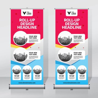 Afiş tasarım şablonu, dikey, arka plan, rulo Çek tasarım, modern x-banner, dikdörtgen boyutu.. 