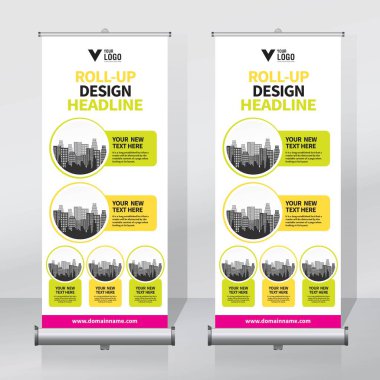 Afiş tasarım şablonu, dikey, arka plan, rulo Çek tasarım, modern x-banner, dikdörtgen boyutu.. 