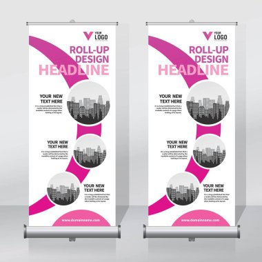 Afiş tasarım şablonu, dikey, arka plan, rulo Çek tasarım, modern x-banner, dikdörtgen boyutu.. 