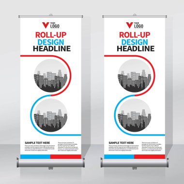 Afiş tasarım şablonu, dikey, arka plan, rulo Çek tasarım, modern x-banner, dikdörtgen boyutu.. 