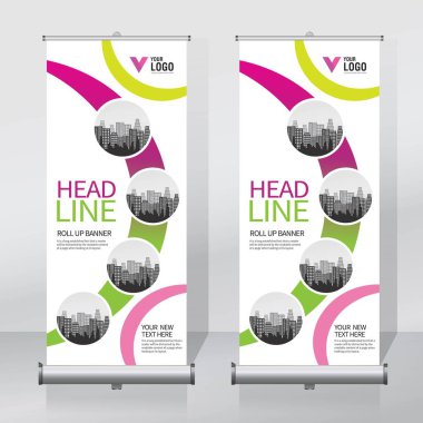 Afiş tasarım şablonu, dikey, arka plan, rulo Çek tasarım, modern x-banner, dikdörtgen boyutu.. 