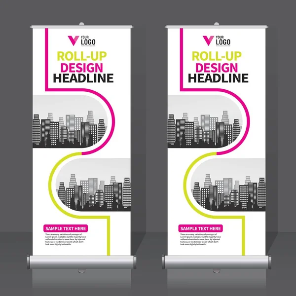 Afiş tasarım şablonu, dikey, arka plan, rulo Çek tasarım, modern x-banner, dikdörtgen boyutu.. 