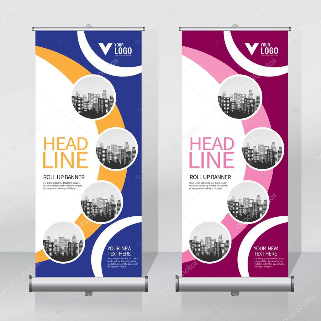 Roll Up Banner Design Template Vertical Abstract Background Pull Up Design Modern X Banner Rectangle Size Premium Vector In Adobe Illustrator Ai Ai Format Encapsulated Postscript Eps Eps Format