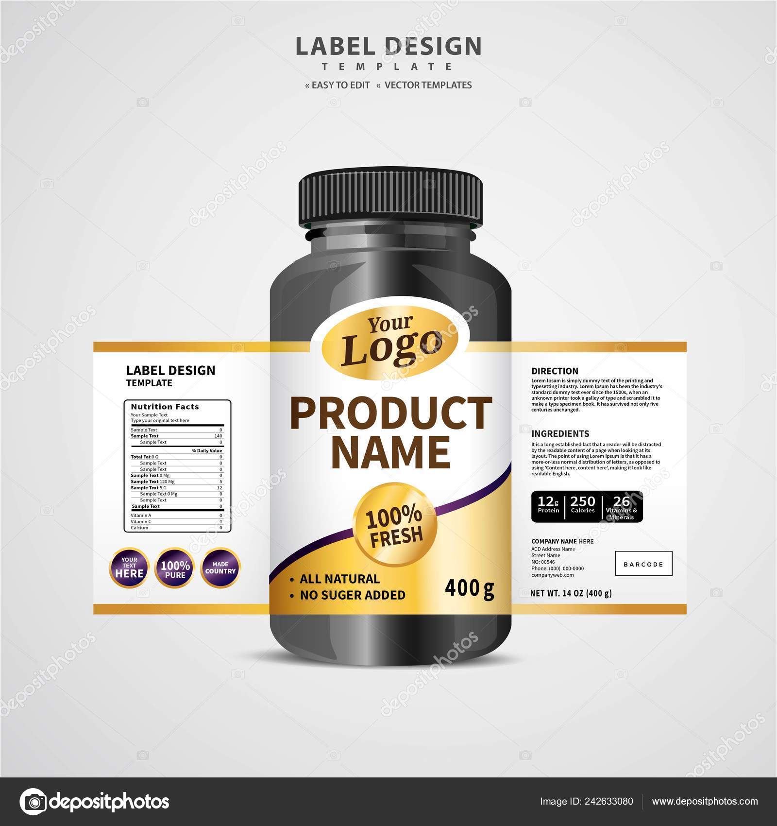 Download Bottle Label Package Template Design Label Design Mock Design Label Stock Vector Royalty Free Vector Image By C Vectorexpert 242633080