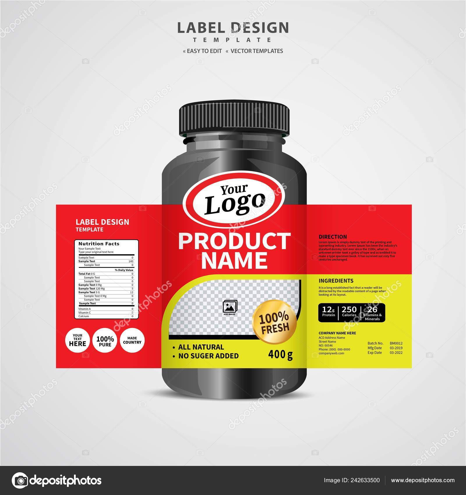 bottle-label-package-template-design-label-design-mock-design-label-stock-vector-image-by