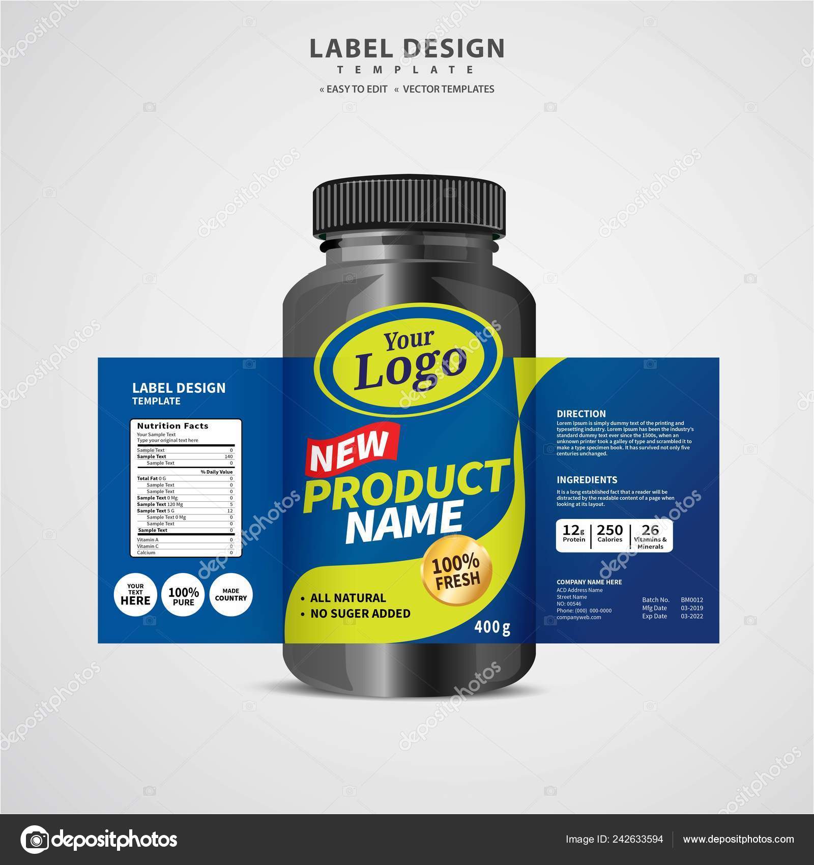 Editable Bottle Labels Template Editable Bottle Labels Template