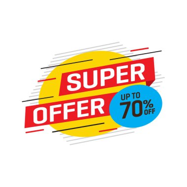 Satış ve özel indirim etiketi, Fiyat etiketleri, satış etiket, vektör çizim.