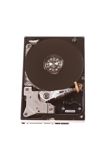 Open Computer Hard Drive Disc White — Stock Photo, Image
