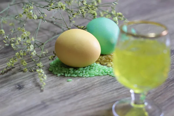 Великодні Яйця Кольорові Насіння Більше — стокове фото
