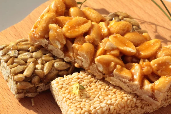 doğu tatlılar kozinaki makro resim