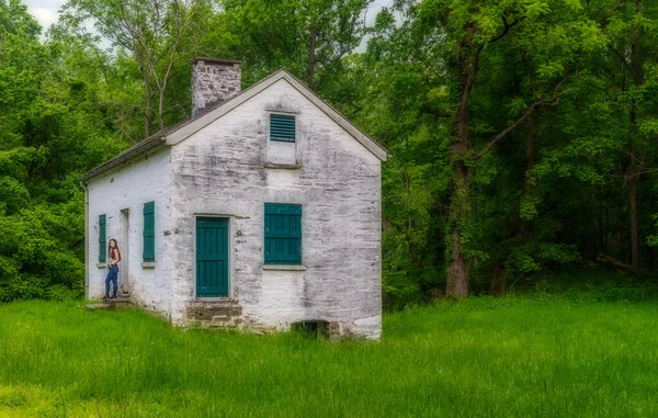 Schleusenwärter-Haus am Chesapeake und Ohio-Kanal — Stockfoto