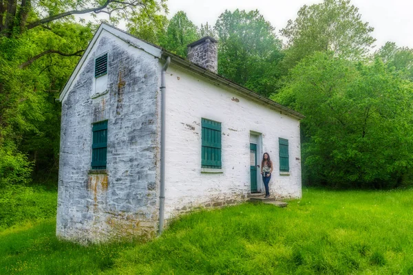 Dom Strażników Zamków na Chesapeake i Ohio Canal — Zdjęcie stockowe