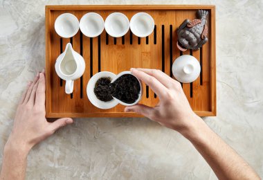 Çay töreni havai görünümü