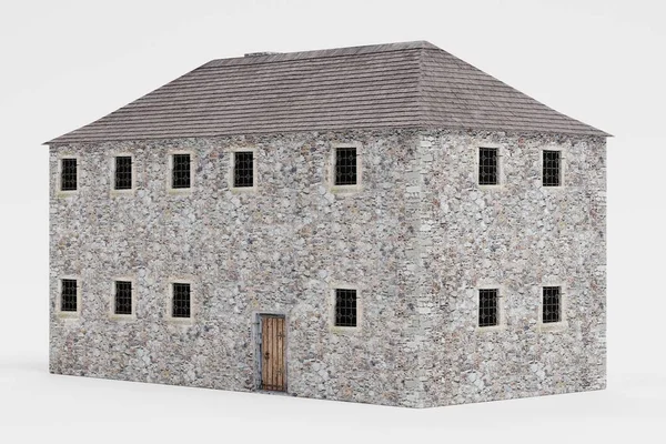 中世纪住宅的逼真的3D — 图库照片