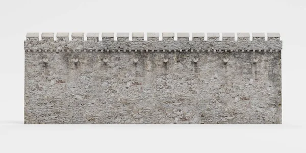 Realistic Render Medieval Wall — Stock Photo, Image