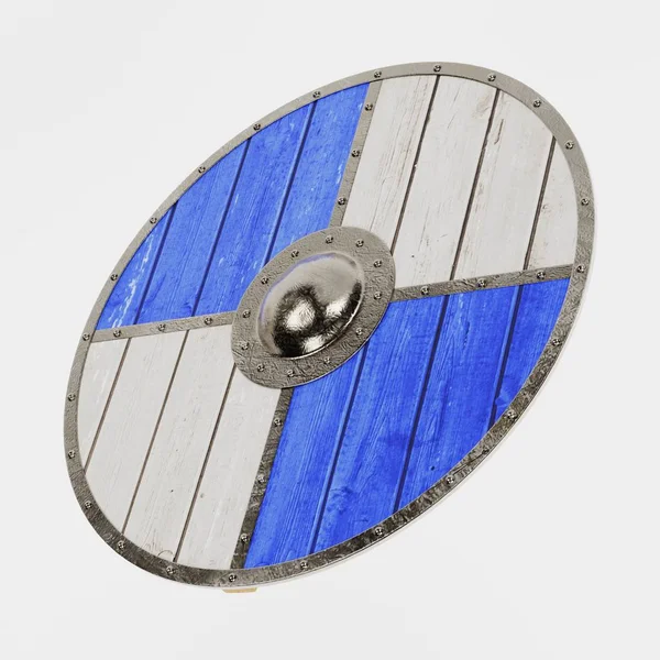 Realistisk Render För Viking Shield — Stockfoto