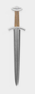 Viking hançer gerçekçi 3d Render