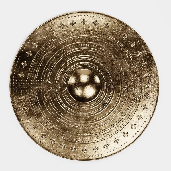 Realistisk Render För Viking Shield — Stockfoto