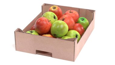 Kutuda Elma Gerçekçi 3d Render