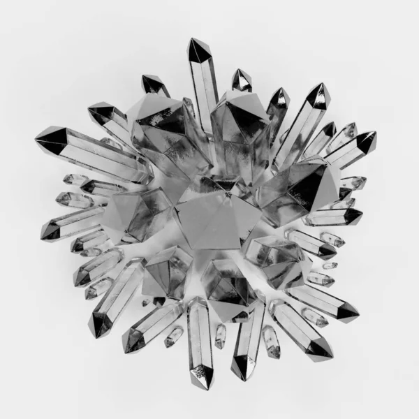 Kristallerin Gerçekçi Render — Stok fotoğraf