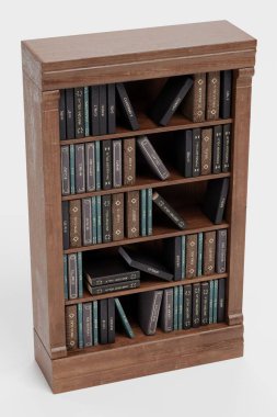 Kitaplıkla Gerçekçi 3d Render