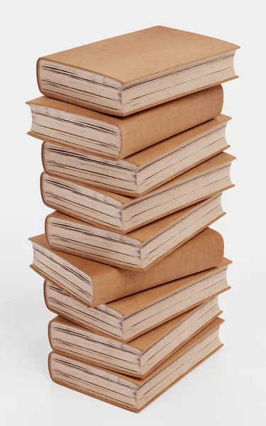 空白の本のリアルな レンダリング — ストック写真