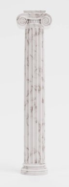 İyonik sütun gerçekçi 3d render