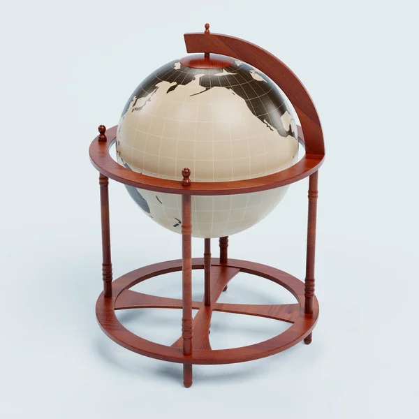 Realistic Render Antique Globe — Stock Photo, Image