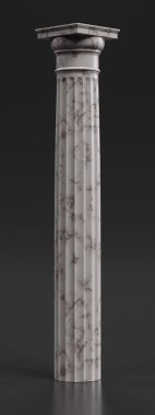 Dorik sütun gerçekçi 3d render