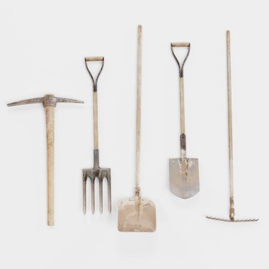 Bahçe aletleri gerçekçi 3d render