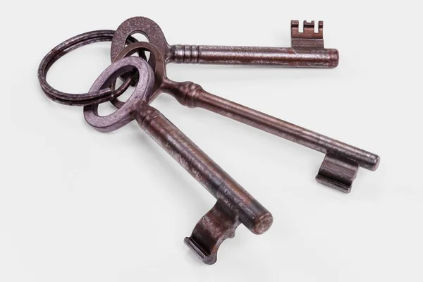 Realistic Render Classic Old Keys — Stock Photo, Image